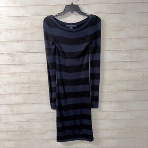 French Connection Stripe Knit Midi Dress